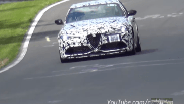AlfaRomeo Giulia nurburgring test video