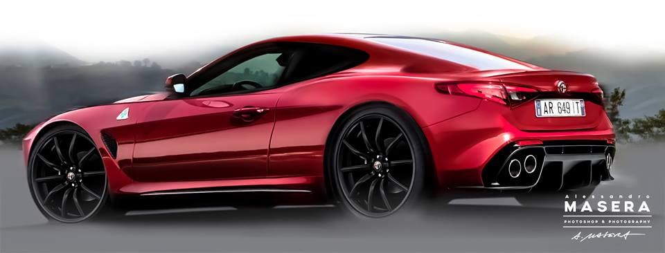 Alfa Romeo 6C, rendering di una futura coupé sportiva