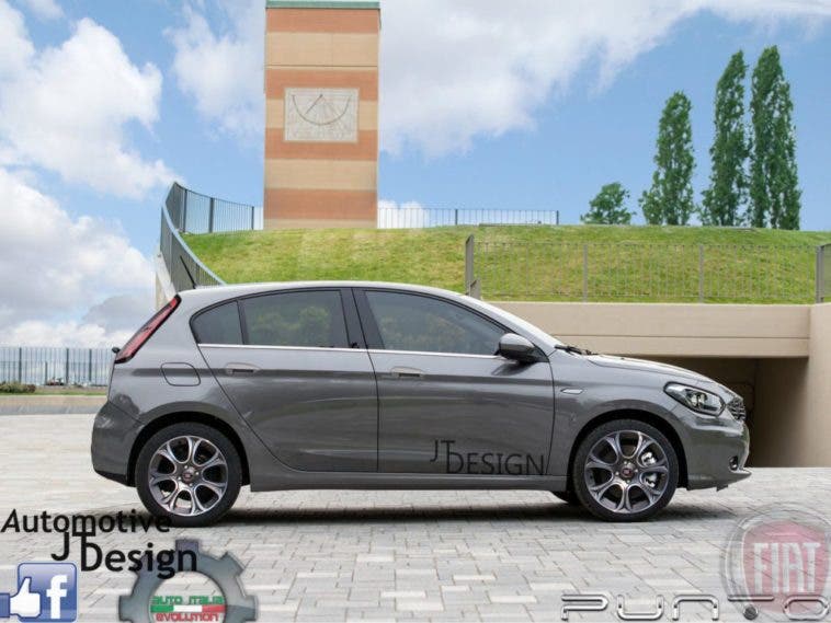 Fiat Punto 2017 render