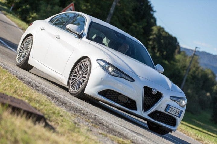 Alfa Romeo Giulia e Pirelli Cinturato P7. Credits: Motorionline