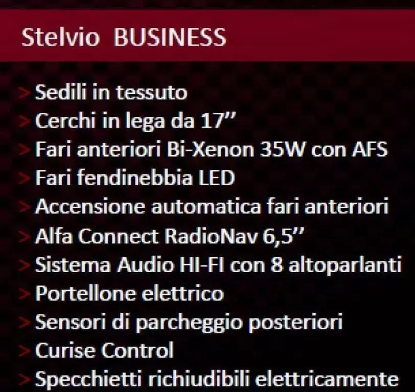 Alfa Romeo Stelvio Business