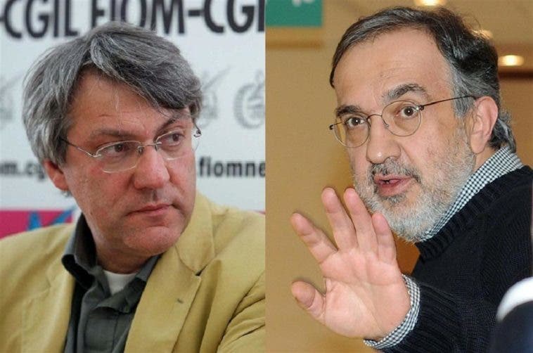 Maurizio Landini e Sergio Marchionne