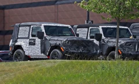 Jeep Wrangler foto spia