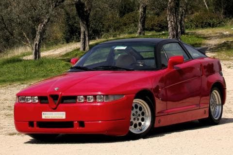 Immagine dell'Alfa Romeo SZ modello del 1991, modello messo all'asta negli Stati Uniti