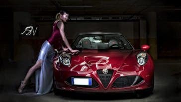 Alfa 4c light painting