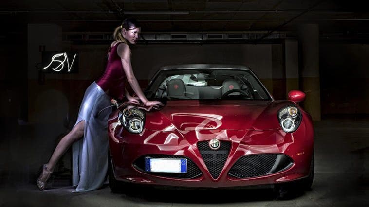 Alfa 4c light painting