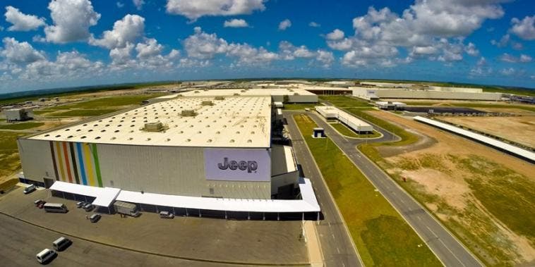 Jeep stabilimento Goiana esportazioni