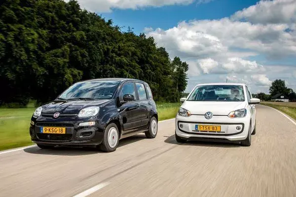 Fiat Panda il video della sfida con la Volkswagen up