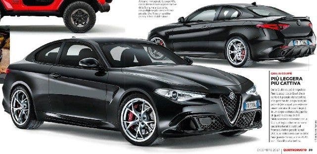 Alfa Romeo Giulia Coupé ultime novità