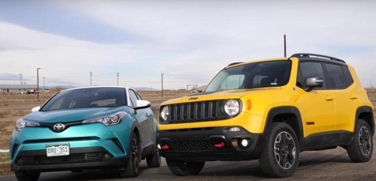 Jeep Renegade contro Toyota C-HR