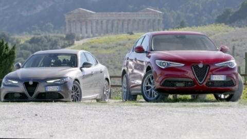 Alfa Romeo Giulia Stelvio performace trazione integrale Q4 ghiaccio