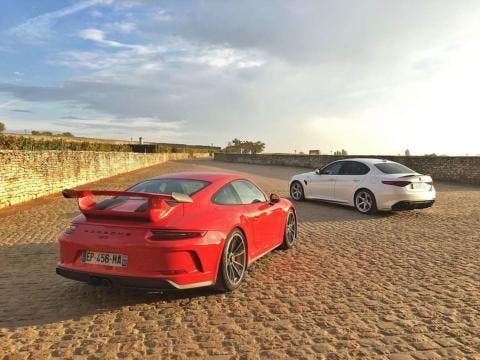 Alfa Romeo Giulia Quadrifoglio vs Porsche 911 GT3