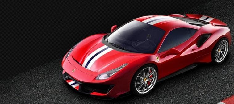 Ferrari 488 Pista render