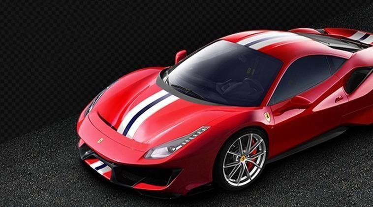 Ferrari 488 Pista render