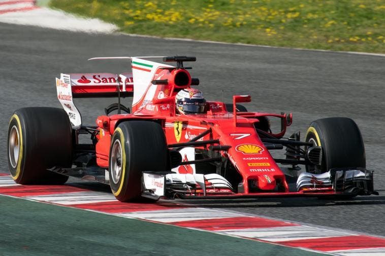Ferrari accensione motore monoposto Formula 1