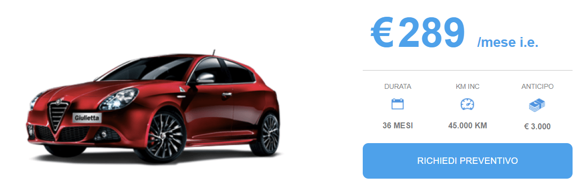 Alfa Romeo Giulietta - Noleggio Lungo Termine