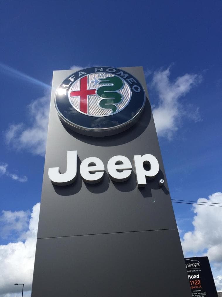 Alfa Romeo e Jeep Logo Vendite