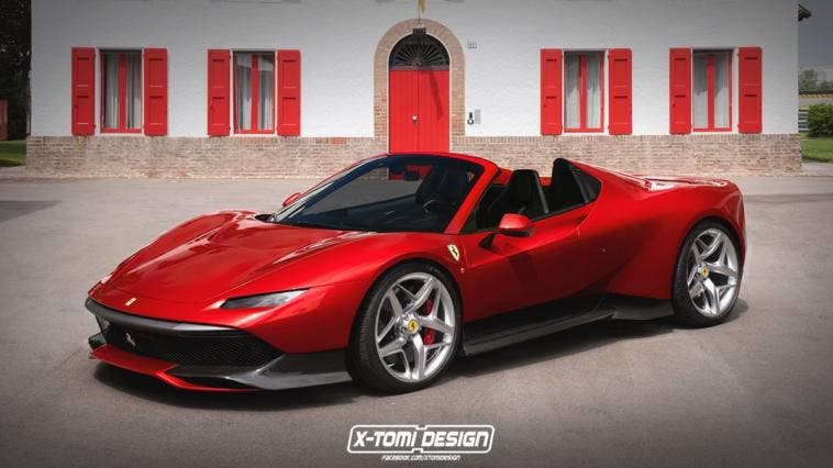 Ferrari SP38 Spider render concept