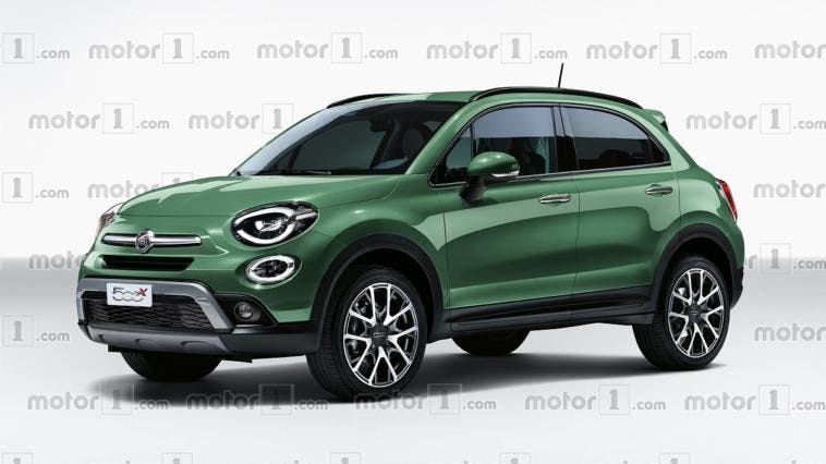 Fiat 500X restyling render