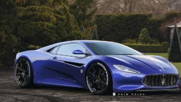 Maserati Supercar motore centrale render