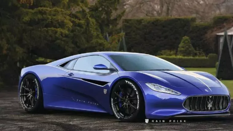 Maserati Supercar motore centrale render