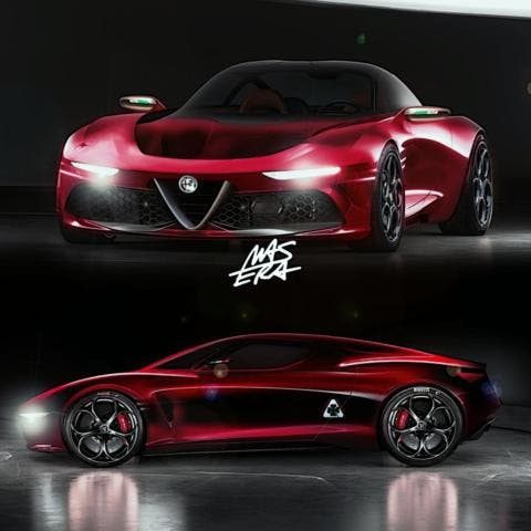 Alfa Romeo 8C Masera secondo render