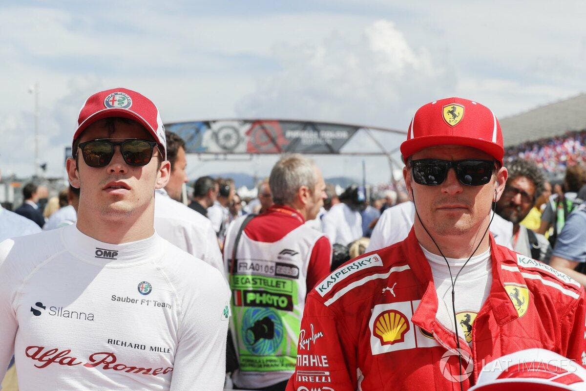 Charles Leclerc e Kimi Raikkonen