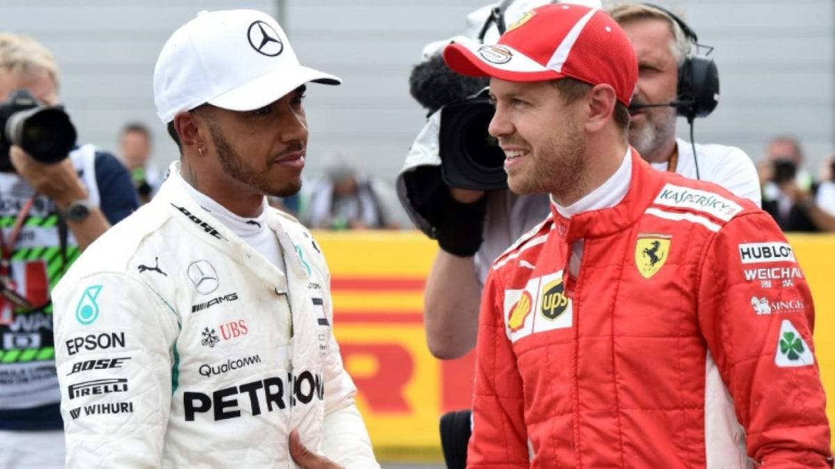 Lewis Hamilton e Sebastian Vettel