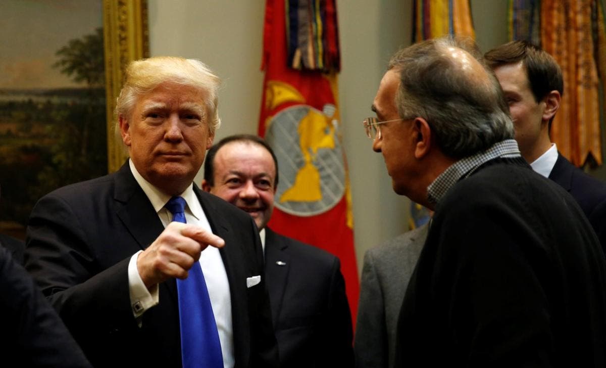 Sergio Marchionne e Donald Trump