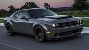 Dodge Challenger SRT Demon disclaimer