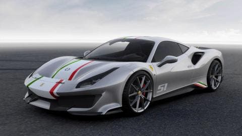 Ferrari 488 Pista Piloti Ferrari 3 colorazioni