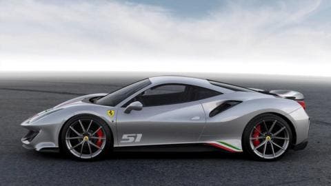 Ferrari 488 Pista Piloti Ferrari 3 colorazioni