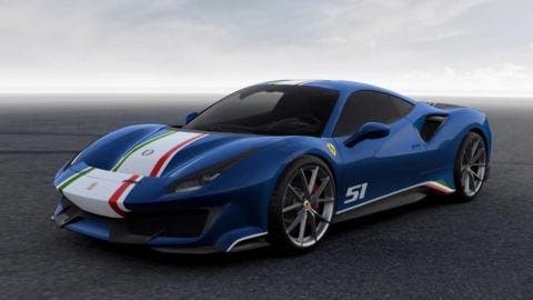 Ferrari 488 Pista Piloti Ferrari 3 colorazioni