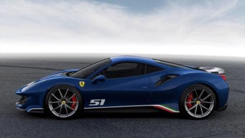 Ferrari 488 Pista Piloti Ferrari 3 colorazioni