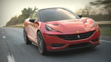Ferrari berlina due volumi concept render