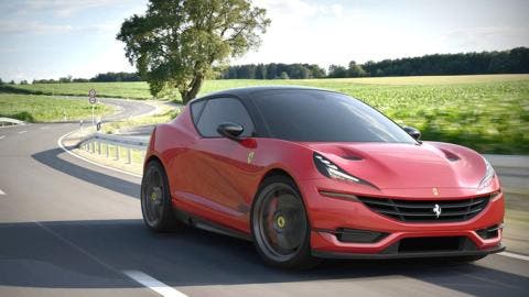 Ferrari berlina due volumi concept render