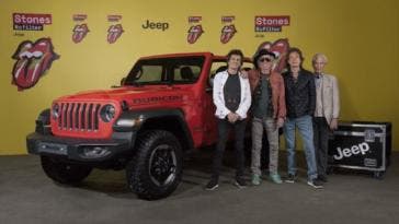 Jeep Wrangler sponsor tour Rolling Stones