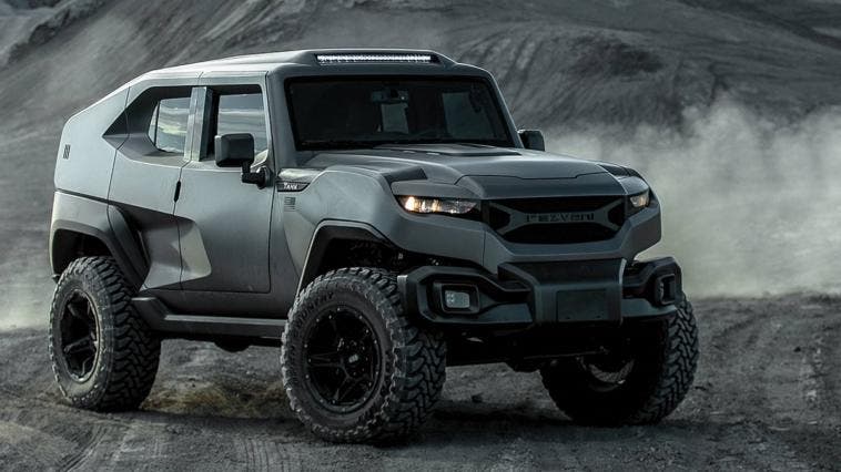 Rezvani Tank X motore Hellcat