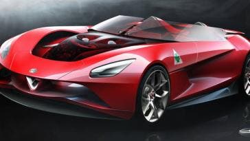 Alfa Romeo 6C Vision Gran Turismo progetto designer italiano
