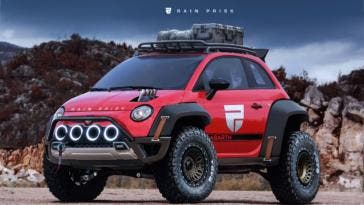 Fiat 500 XXL render Rain Prisk