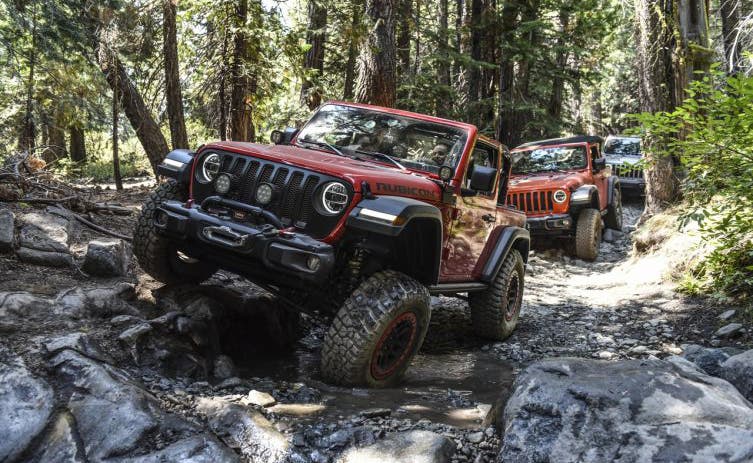 Jeep Wrangler Rubicon tracciato Rubicon Trail