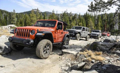 Jeep Wrangler Rubicon tracciato Rubicon Trail