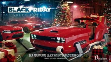 Dodge Challenger SRT Hellcat Redeye slitta Babbo Natale