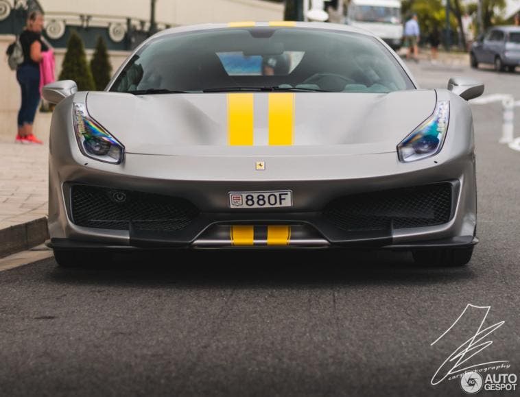 Ferrari 488 Pista matte grey