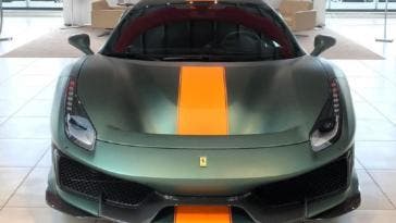 Ferrari 488 Pista verde opaco