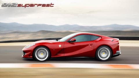 Ferrari 812 Superfast motore biturbo render