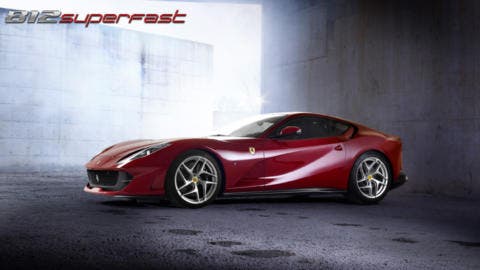 Ferrari 812 Superfast motore biturbo render