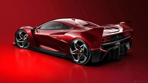 Ferrari F40 render chiave moderna