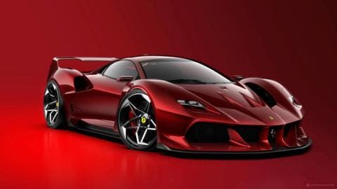 Ferrari F40 render chiave moderna