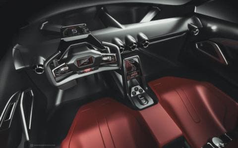 Ferrari F40 render chiave moderna